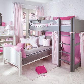 Розови памучни завеси