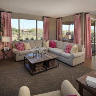 Розови завеси за проверка