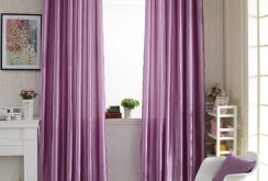 Lilac Satin Curtains