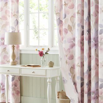 파스텔 라일락 커튼