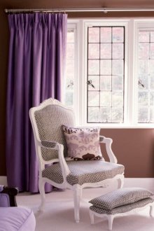 프로방스 라일락 커튼