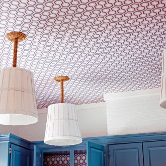 Тапет на тавана в кухнята