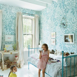 Сини тапети за момичета