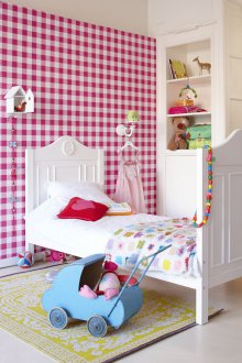 Тапет в клетка за момиче