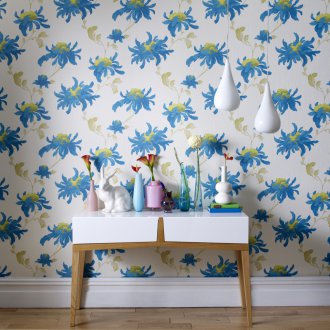 Нетъкан син тапет