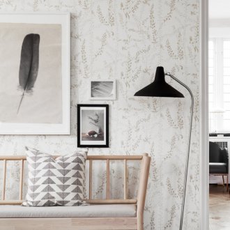 Washable beige wallpaper