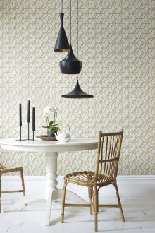 Washable geometric wallpaper