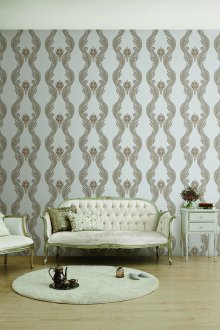 Washable wallpaper with a pattern