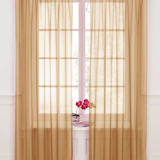 Cortinas de velo beige