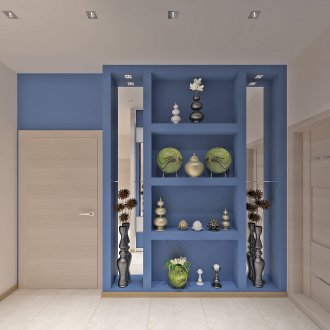 Декоративен гардероб за малък коридор