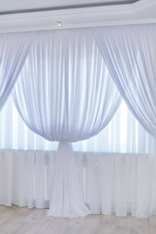 Завеси от воал в интериор
