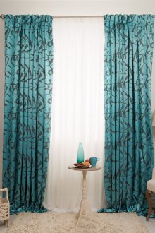 Завеси с шарени тюркоази