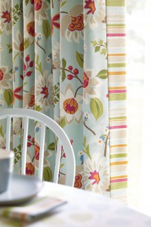 Cortinas de algodón estampadas