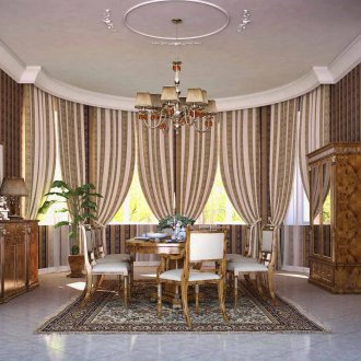 Раирани завеси за прозорец