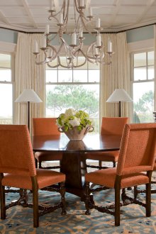 Завеси за прозорец в трапезарията