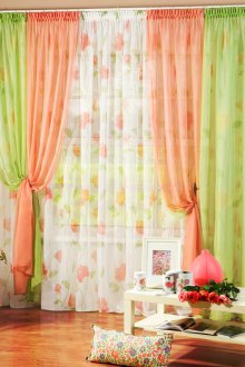 Праскови Комбо завеси