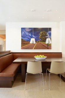 Ъглов кухненски диван минимализъм