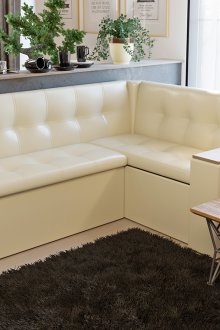 Ъглов трансформиращ се диван в кухнята