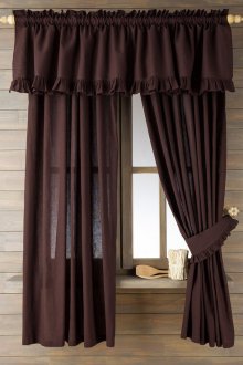 Завеси венге с ламбрекен