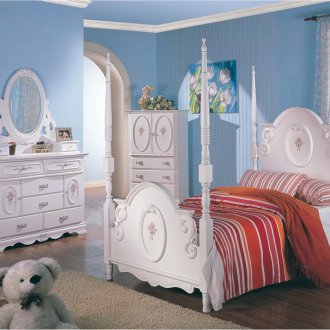 Бели детски мебели за спалня