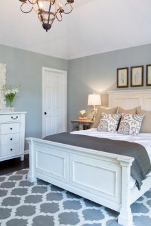 Мебели за спалня с бял шибит шик