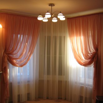 Flexible Erkerfenstervorhänge