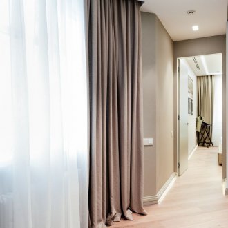 Flexible Vorhänge im Innenraum