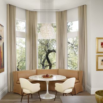 Flexible Vorhänge in einer Nische