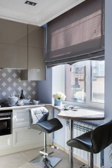 Тесни завеси в кухнята