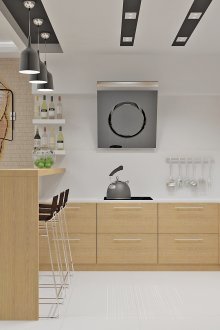 Kaunter bar sempit cahaya