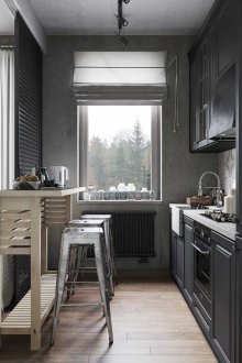 Kaunter bar kayu mudah alih yang mudah