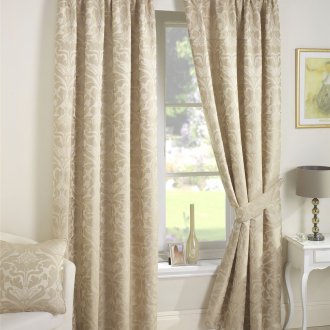 Завеси от бял жакард