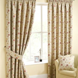 Жаккардови флорални завеси