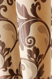 Кафяви жакардови завеси