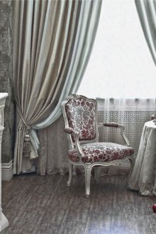 Сиви жакардови завеси