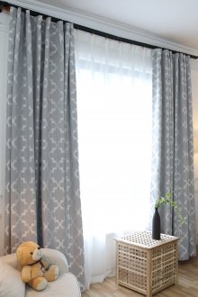 Шарени жакардови завеси