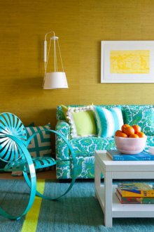 Тюркоазено зелен диван