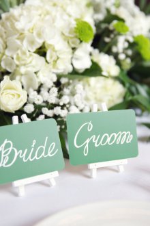 Украса за цветя за булката и младоженеца