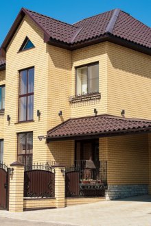 Жълта тухла за облицовка на къщата