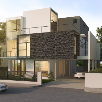 Частична тухлена фасада