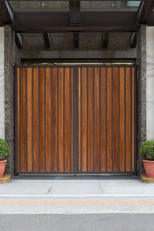 Фантастична дървена порта