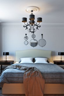 Покривки на стената в спалнята