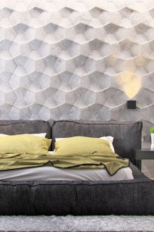 Панели на стената в спалнята