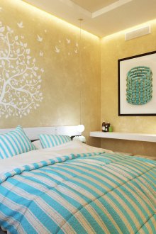 Рисуване на стената в спалнята