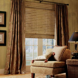 Двойни бамбукови завеси