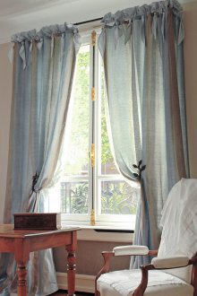 Двойни завеси от памук