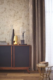 Двойни кафяви завеси