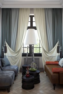 Двойни завеси в стил Арт Нуво