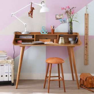 Table with shelves for a student
