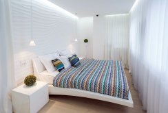 White small bed